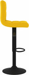 vidaXL - Barkrukken - 2 - st - fluweel - mosterdgeel