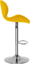 vidaXL - Barkrukken - 2 - st - fluweel - mosterdgeel