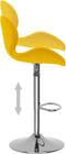 vidaXL - Barkrukken - 2 - st - fluweel - mosterdgeel