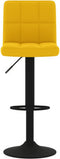 vidaXL - Barkrukken - 2 - st - fluweel - mosterdgeel