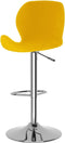 vidaXL - Barkrukken - 2 - st - fluweel - mosterdgeel