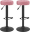 vidaXL - Barkrukken - 2 - st - fluweel - roze