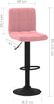 vidaXL - Barkrukken - 2 - st - fluweel - roze