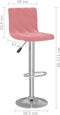 vidaXL - Barkrukken - 2 - st - fluweel - roze
