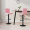 vidaXL - Barkrukken - 2 - st - fluweel - roze