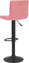vidaXL Barkrukken 2 st fluweel roze