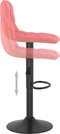 vidaXL - Barkrukken - 2 - st - fluweel - roze