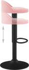 vidaXL - Barkrukken - 2 - st - fluweel - roze