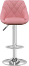 vidaXL-Barkrukken-2-st-fluweel-roze