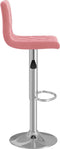 vidaXL - Barkrukken - 2 - st - fluweel - roze