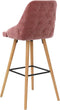 vidaXL - Barkrukken - 2 - st - fluweel - roze