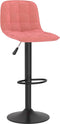 vidaXL - Barkrukken - 2 - st - fluweel - roze