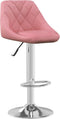 vidaXL-Barkrukken-2-st-fluweel-roze