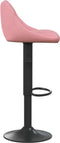 vidaXL - Barkrukken - 2 - st - fluweel - roze
