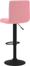 vidaXL - Barkrukken - 2 - st - fluweel - roze