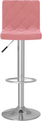 vidaXL - Barkrukken - 2 - st - fluweel - roze