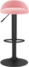 vidaXL - Barkrukken - 2 - st - fluweel - roze