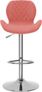 vidaXL - Barkrukken - 2 - st - fluweel - roze