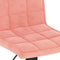 vidaXL - Barkrukken - 2 - st - fluweel - roze