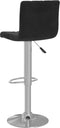 vidaXL - Barkrukken - 2 - st - fluweel - zwart