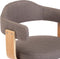 vidaXL - Barkrukken - 2 - st - gebogen - hout - en - stof - taupe
