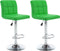 vidaXL - Barkrukken - 2 - st - kunstleer - groen