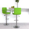 vidaXL - Barkrukken - 2 - st - kunstleer - groen