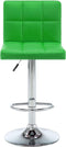 vidaXL - Barkrukken - 2 - st - kunstleer - groen