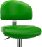 vidaXL - Barkrukken - 2 - st - kunstleer - groen