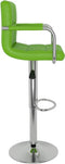 vidaXL - Barkrukken - 2 - st - kunstleer - groen