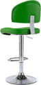 vidaXL - Barkrukken - 2 - st - kunstleer - groen