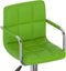 vidaXL - Barkrukken - 2 - st - kunstleer - groen