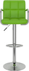 vidaXL - Barkrukken - 2 - st - kunstleer - groen