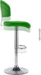 vidaXL - Barkrukken - 2 - st - kunstleer - groen