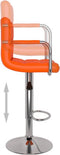 vidaXL - Barkrukken - 2 - st - kunstleer - oranje