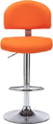 vidaXL - Barkrukken - 2 - st - kunstleer - oranje