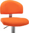 vidaXL - Barkrukken - 2 - st - kunstleer - oranje