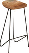 vidaXL - Barkrukken - 2 - st - massief - acaciahout