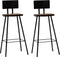 vidaXL - Barkrukken - 2 - st - massief - gerecycled - hout