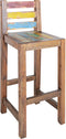 vidaXL - Barkrukken - 2 - st - massief - gerecycled - hout