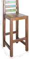 vidaXL - Barkrukken - 2 - st - massief - gerecycled - hout