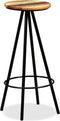 vidaXL - Barkrukken - 2 - st - massief - gerecycled - hout