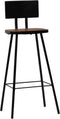 vidaXL - Barkrukken - 2 - st - massief - gerecycled - hout