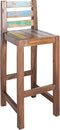 vidaXL - Barkrukken - 2 - st - massief - gerecycled - hout