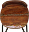 vidaXL - Barkrukken - 2 - st - massief - gerecycled - hout