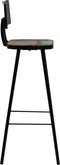 vidaXL - Barkrukken - 2 - st - massief - gerecycled - hout