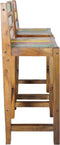 vidaXL - Barkrukken - 2 - st - massief - gerecycled - hout