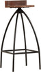 vidaXL - Barkrukken - 2 - st - massief - gerecycled - hout