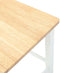 vidaXL - Barkrukken - 2 - st - massief - hout - rubber - wit