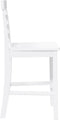 vidaXL - Barkrukken - 2 - st - massief - hout - rubber - wit